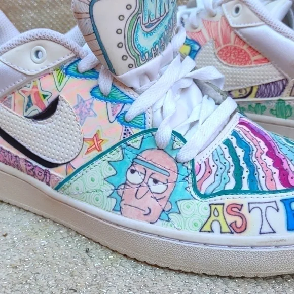 Nike Priority Low Custom 2015 Sz 8 Sneakers 641894-111 - Picture 6 of 14